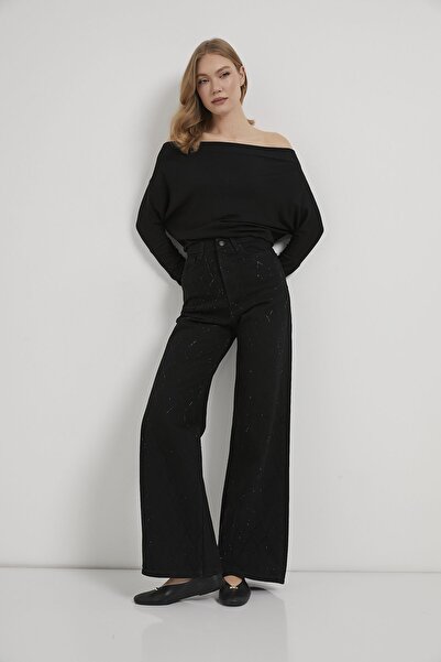 Arma Life Armalife 058 high waist stone Wide-Leg Denim women's trousers