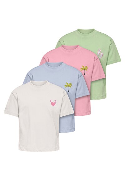 Kids Only T-Shirt SOLEI LIFE Kurzarmshirt 4er Pack