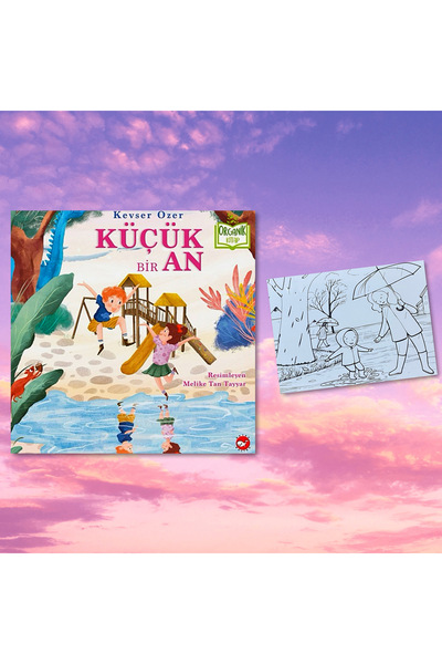 Beyaz Balina Yayınları KÜÇÜK BİR AN / ORGANİK KİTAP / CİLTLİ / KARTPOSTAL BOY...
