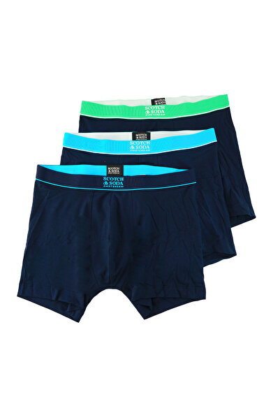Scotch & Soda Boxershorts Stacked Logo Unterhosen Dreierpack
