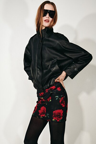 H&M Bağlantı Detaylı Mini Etek