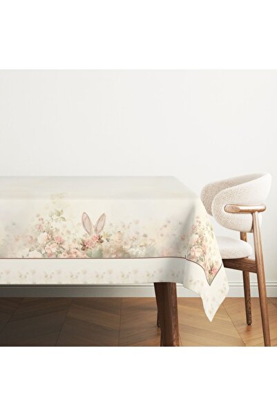 Lenjerii Deosebite Fata de masa bumbac 100%, 140x220cm, Elon floral pastelat ...