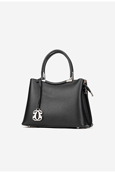 Dasha Poseta dama neagra din piele texturata