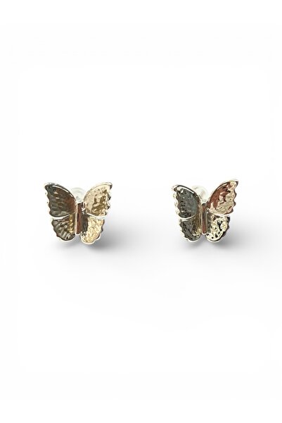 stravis Silver Color Mini Butterfly Earrings