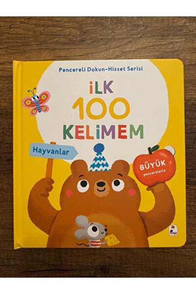 İndigo Kitap İndigo Çocuk İlk 100 Kelimem – Hayvanlar (Pencereli Dokun-Hisset)