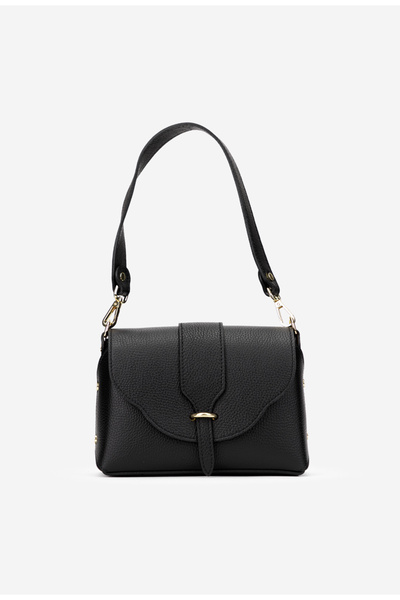 Dasha Geanta dama neagra din piele texturata