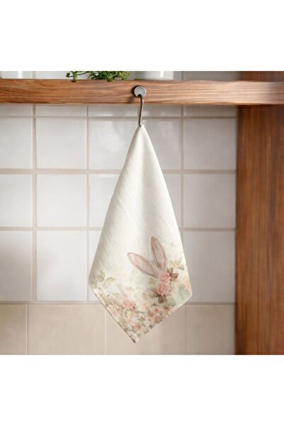 Lenjerii Deosebite Kitchen towel, 100% Cotton , Elon pastel floral and bunny