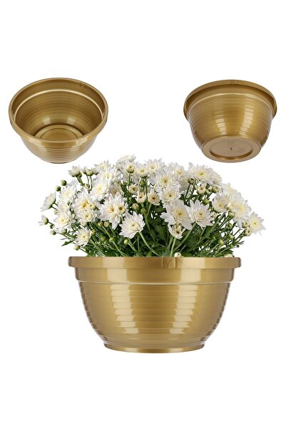 KADAX Ghiveci pentru cimitir, piatră funerară din plastic, bol cu ​​crizantem...