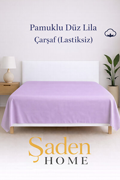 SADEN HOME Pamuk komad dvostruke lila ploče Čaršav x 240cm
