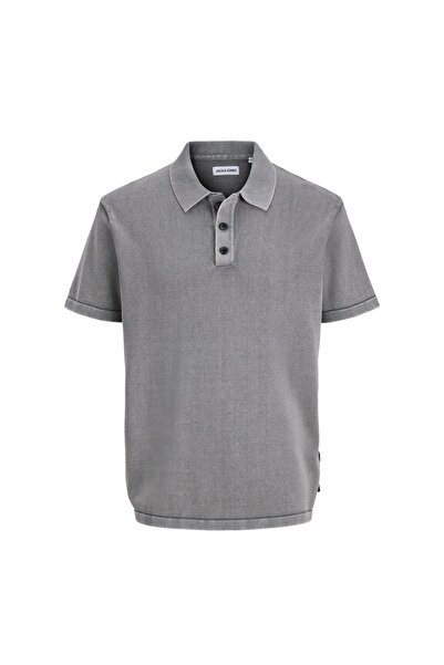 Jack & Jones Over Erkek Gri Polo Tişört (12288257-CLK)