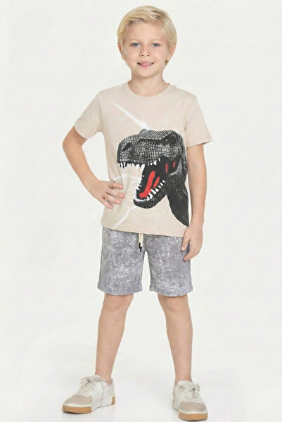 MODANINO Capri cu imagine de dinozaur pentru băieți set din două piese 3-10 a...