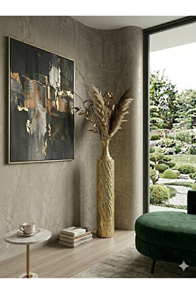 inart Metal Antique Vase Gold 15X89 cm