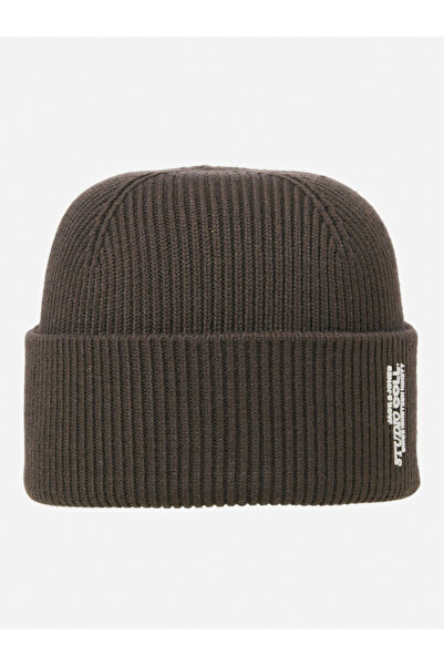 Jack & Jones Brown Flat Knit Folded Beanie