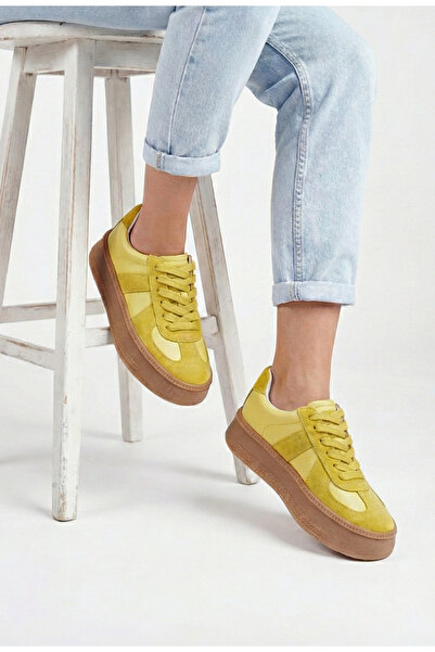 Dasha Pantofi dama NUR galbeni din piele naturala