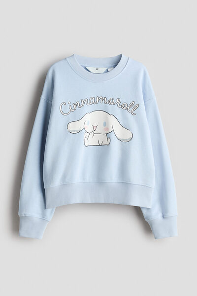 H&M Baskılı Oversize Sweatshirt