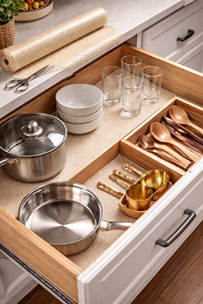 Dania Perforated liner roll for kitchen cabinets and drawers – (15 meters) x ...