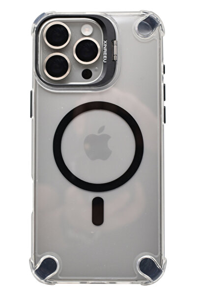 VERTEK Husa Magnetica Metal Camera Stand, Corner Bump, pentru iPhone 13 Pro M...