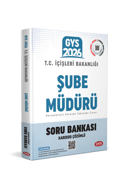 Data Yayınları T.C. İçişleri Bakanlığı Şube Müdürü GYS Soru Bankası - Karekod...