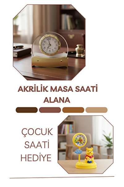 Markasız ucuz Akrilik masa saati