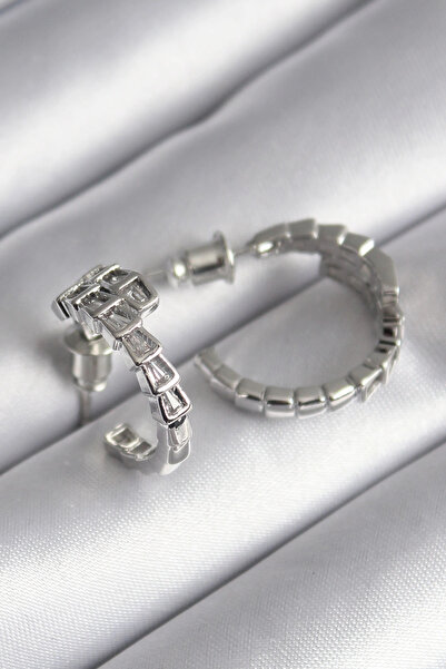 online kapsulavm avm alışveriş Brass Silver Color Zircon Stone Snake Model Wo...