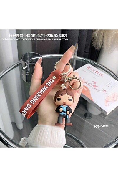 Bakmakistersen The Walking Dead Daryl Dixon Figürlü Silikon Anahtarlık – 6x4 cm