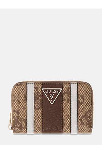 Guess Laurel II Orta Boy Fermuarlı Kadın Kahverengi Cüzdan SWSS7459140-LGW