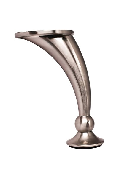 flores Picior mobila metal curbat crom, 120 mm