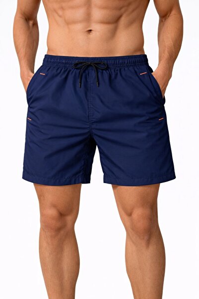 Karatopak Colorful Pocket Zipper-Lined Swim Shorts