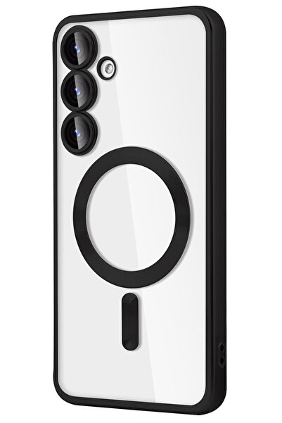 OEM Husa Luxury Magnetica, protectie camere, pentru Galaxy S24, Negru