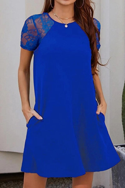 freedom store Sleeve Lace Viscose Dress