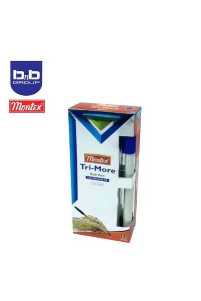 MONTEX أقلام حبر جاف تريمور، جسم لؤلؤي، 10 قطع