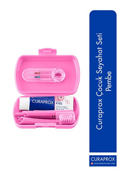 Curaprox Çocuk Seyahat Seti Pembe