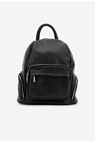 Dasha Rucsac dama negru din piele cu buzunare