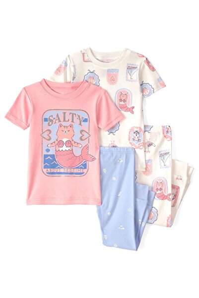 Carter's Set pijamale 4 piese pentru fete Pudra 2U595810