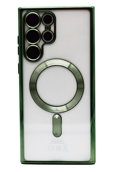 OEM Husa Luxury Magnetica, protectie camere, pentru Galaxy S23 Ultra, Verde i...