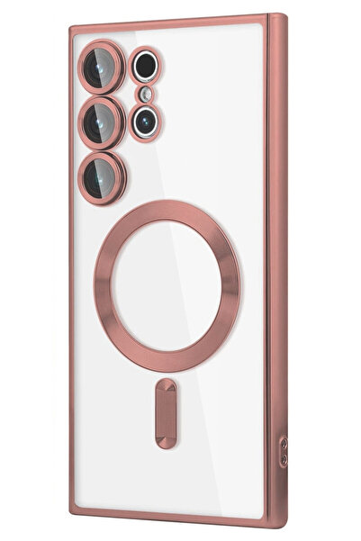 VERTEK Husa Luxury Magnetica, protectie camere, pentru Galaxy S25 Ultra, Roz