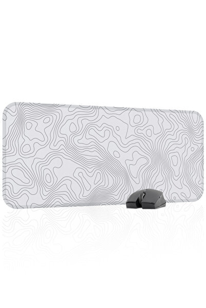 mousepad bastir لوحة ماوس الألعاب المطاطية المخيطة Topography مانع للانزلاق V...