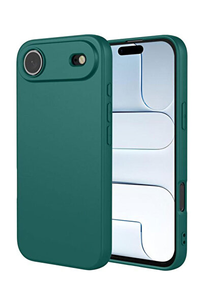VERTEK Soft TPU Silicone Case, Microfiber Interior for iPhone 17 Air, Dark Green