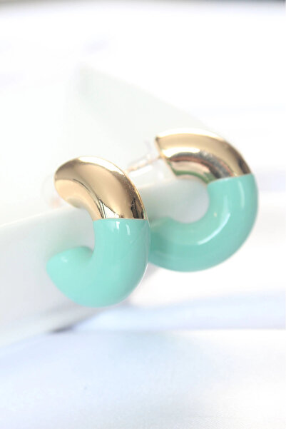 online kapsulavm avm alışveriş Ccb Turquoise Gold Double Color Earrings