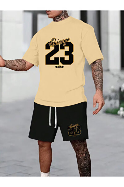 Flow touch 23 Shorts T-Shirt - Shorts and Top Tracksuit Set Printed Oversized...