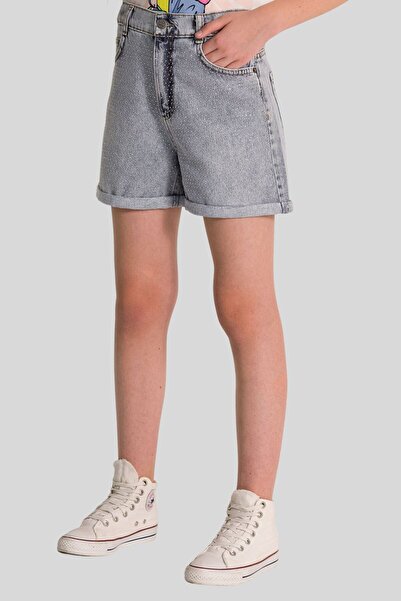 ww waka waka kids store Pantaloni scurți pentru fete, albastru deschis, broda...