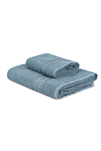 UnicUtil Set de prosoape 2 bucati, Comfort Πελούς, UnicUtil, Indigo Albastru