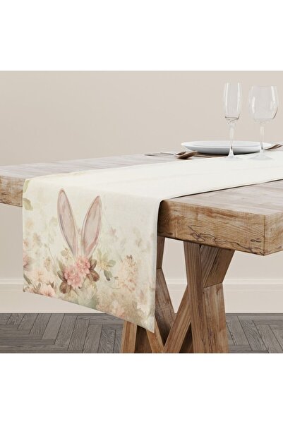 Lenjerii Deosebite Τραβέρσα 40x150εκ. 100% Βαμβάκι , Elon παστέλ φλοράλ και λ...