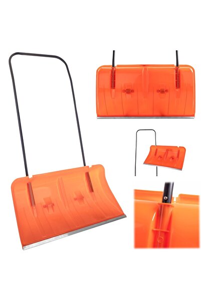 KADAX Lopată de zăpadă Racletă de zăpadă Plug de zăpadă puternic pe roți manual