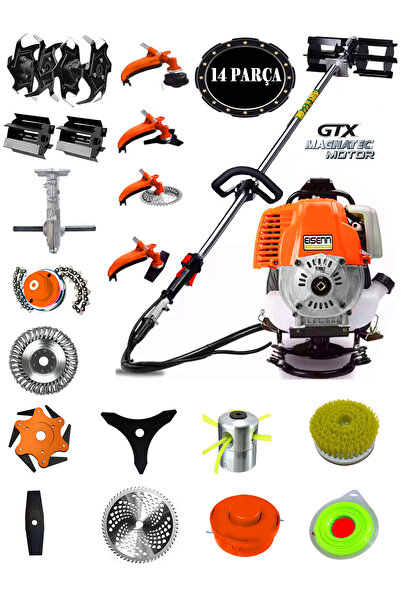 EISEnn German Cobra 980 Pro Sırt Tırpan+ Akrobat Çapalama + Toprak Eşeleme 14...