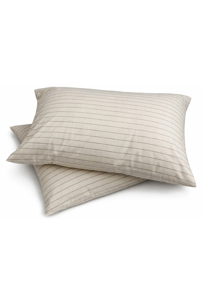 Clasy Ranforce 100% pamuk 2 komada Jastučnica Prugasto krem boja