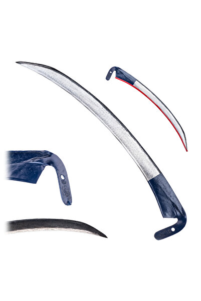 KADAX Coase manuală forjate, ascuțite, 80 cm, iarbă, metal solid, puternic, p...