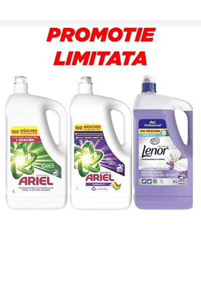 Ariel Professional Ariel Detergent Package Universal Clean 5L + Color+ 5L + L...