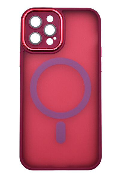 OEM Magnetic Matte Silicone Camera Protection Case for iPhone 11 Red