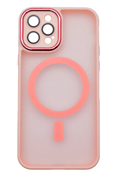 OEM Husa Magnetica Matte Silicon Camera Protection pentru iPhone 13 Pro Roz